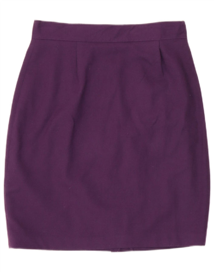 Spódnica ołówkowa damska Benetton IT 44 Medium W28 Fioletowa wełna