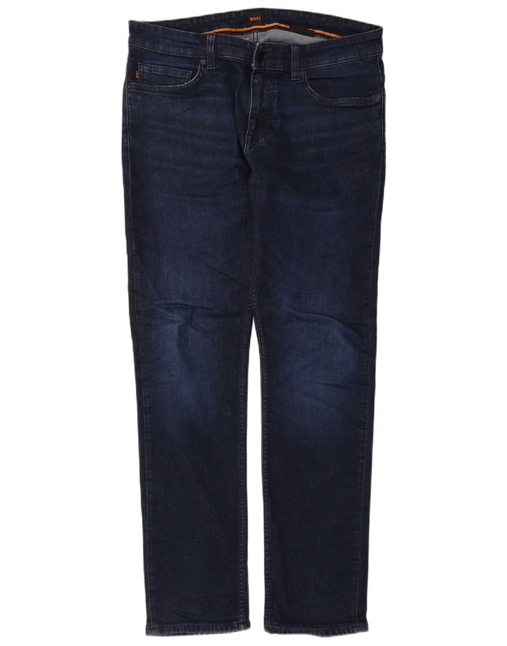 Męskie jeansy Hugo Boss Delaware W34 L31 granatowe