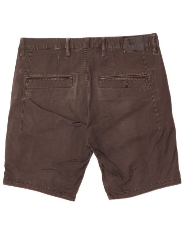 G-Star Mens Chino Shorts W34 Large Grey Cotton
