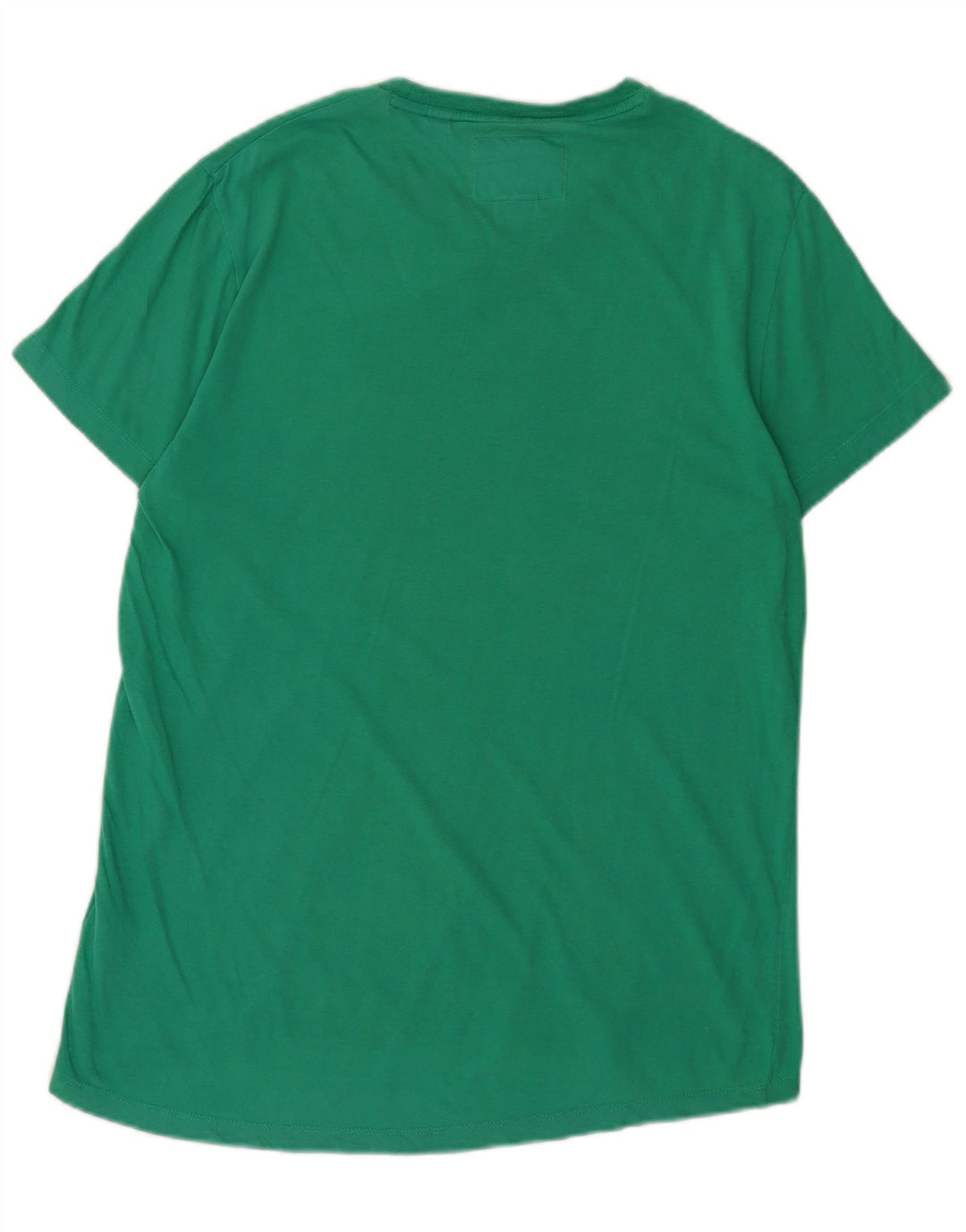 SUPERDRY Męski T-shirt Top, duży, zielony, bawełniany