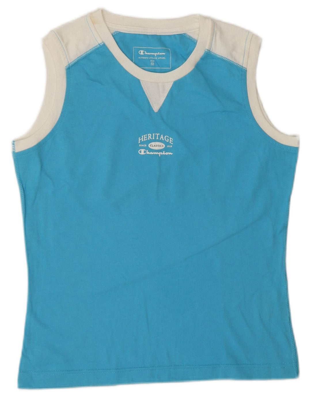 Damska kamizelka Champion Heritage Classics Graphic Top UK 12 Średni niebieski