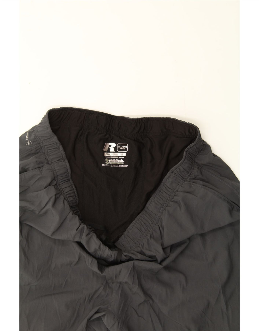 RUSSELL ATHLETIC Mens Sport Shorts 2XL Grey Polyester Vintage Russell Athletic and Second-Hand Russell Athletic from Messina Hembry 