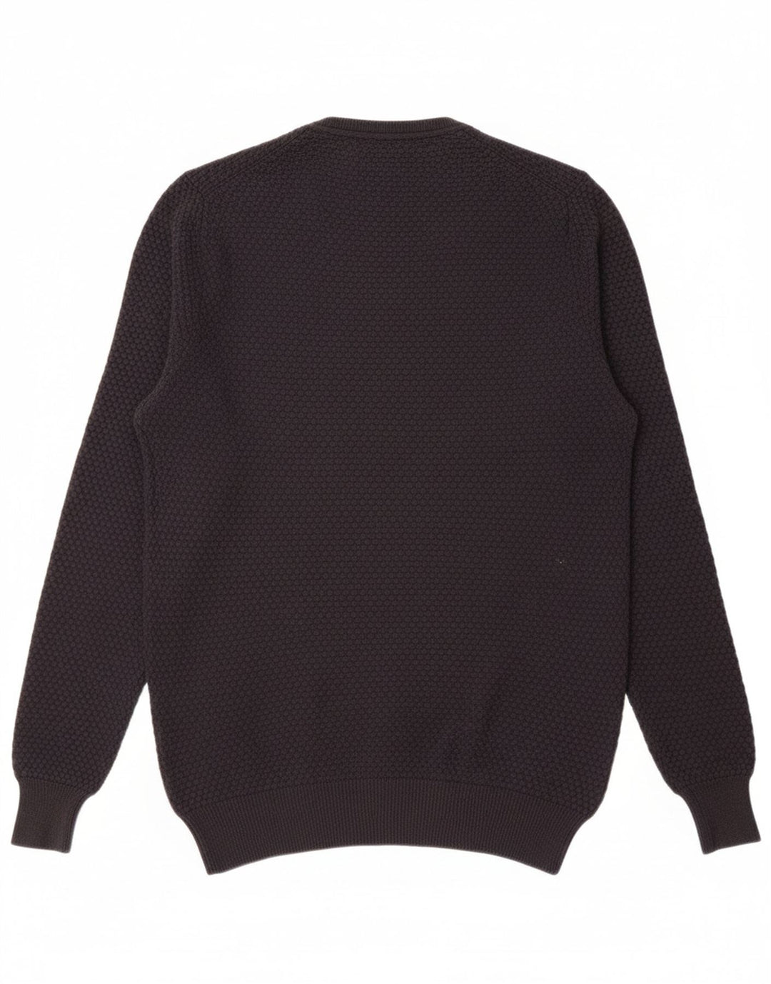 MASSIMO DUTTI Mens Crew Neck Jumper Sweater Small Navy Blue Cotton