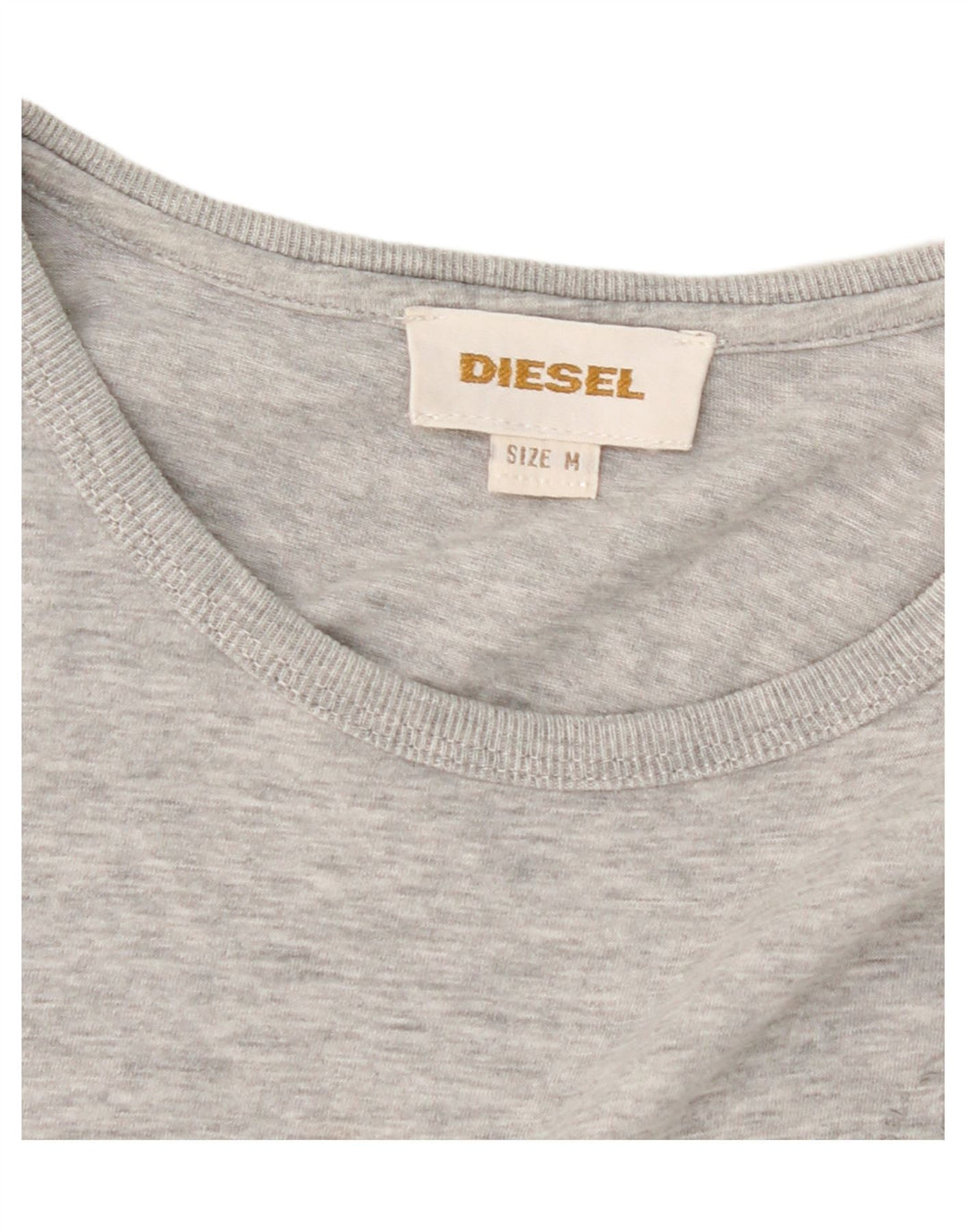 DIESEL Mens T-Shirt Top Medium Grey Vintage Diesel and Second-Hand Diesel from Messina Hembry 