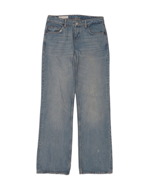 Damskie proste dżinsy Zara EU 36 XS W26 L34 Niebieskie bawełniane