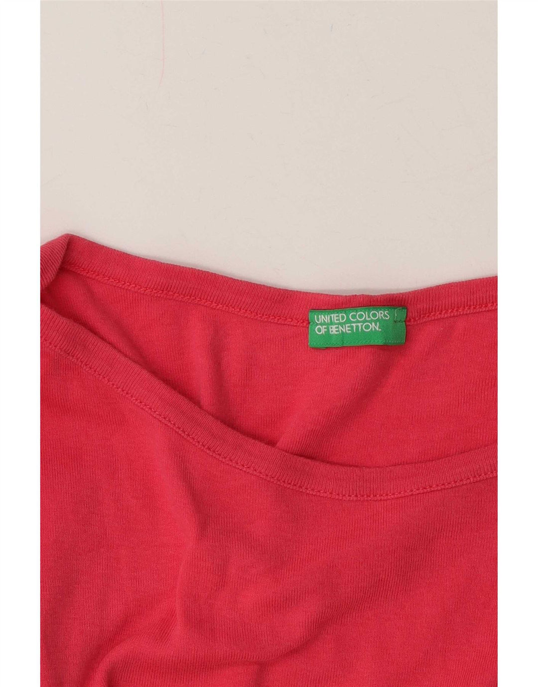 Top damski Benetton z długim rękawem UK 12, średni róż