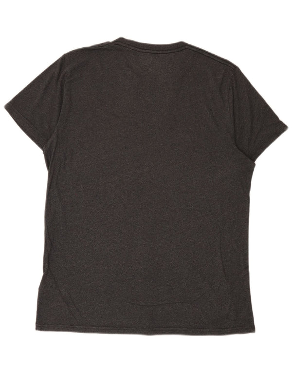 T-shirt męski Hollister Top, średnioszary, bawełniany