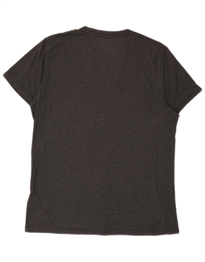 T-shirt męski Hollister Top, średnioszary, bawełniany
