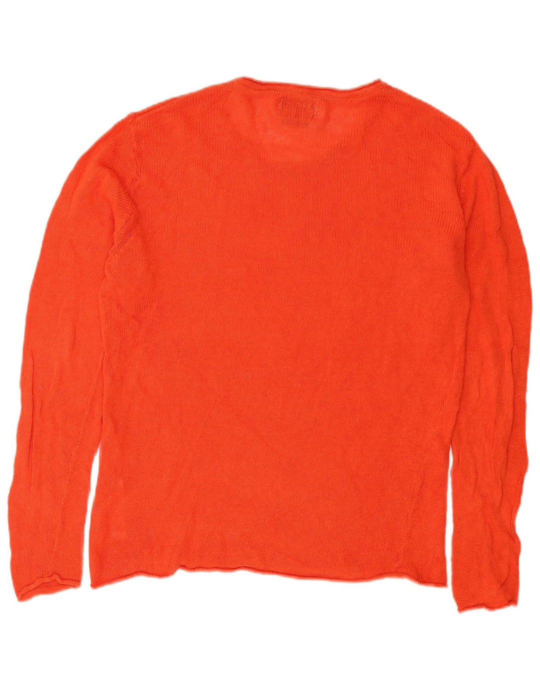 Męski sweter Jack & Jones z okrągłym dekoltem, duży, pomarańczowy lniany