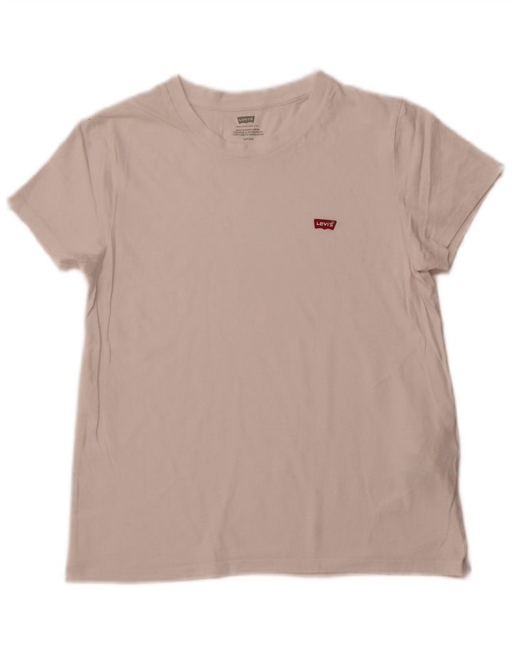 Damska koszulka LEVI'S Top UK 10 Small, biała, bawełniana