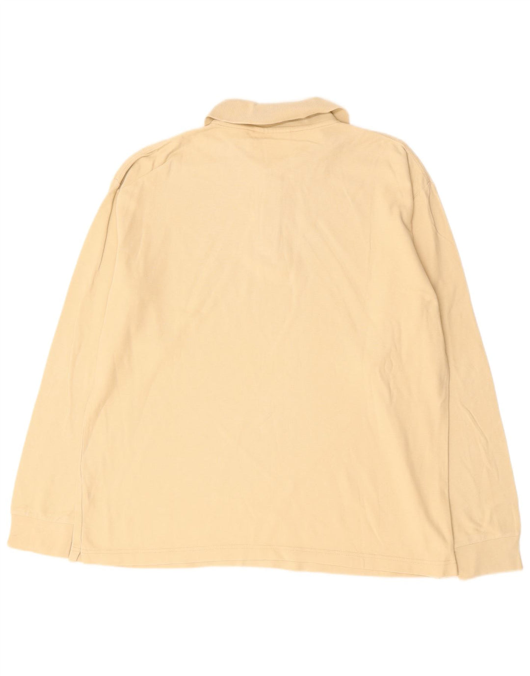 Męska koszulka polo DIADORA z długim rękawem IT 50, średnia beżowa bawełna