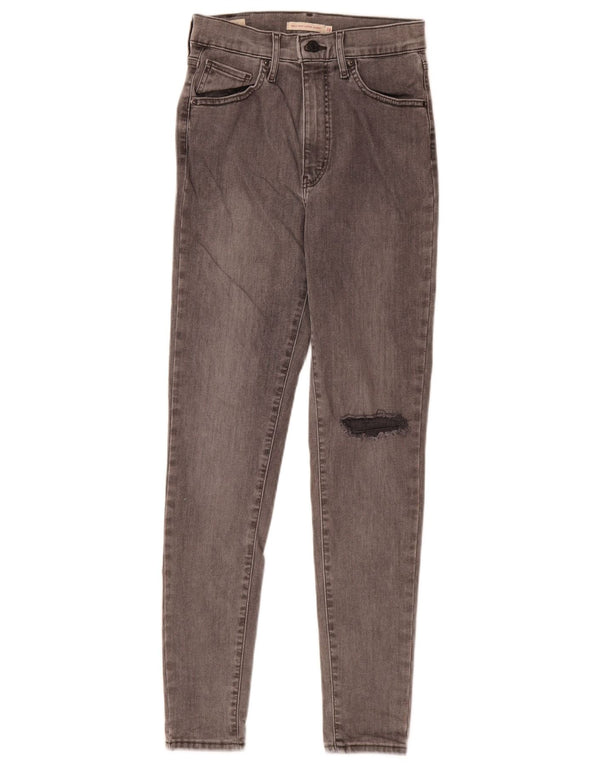 Damskie jeansy Levi's Mile High Distressed Super Skinny W28 L29 Szare