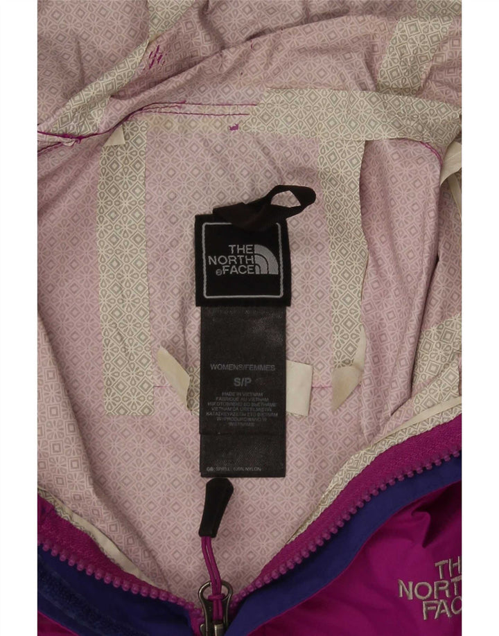 Damska kurtka przeciwdeszczowa z kapturem The North Face UK 10 Small, bordowy nylon