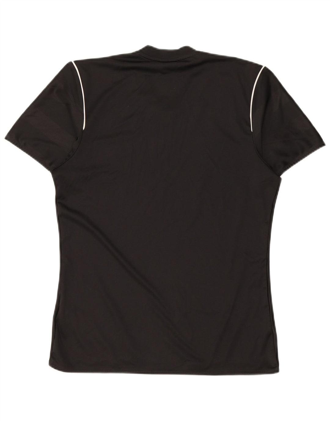 Męski T-shirt ADIDAS Climalite z grafiką, mały, czarny poliester w paski
