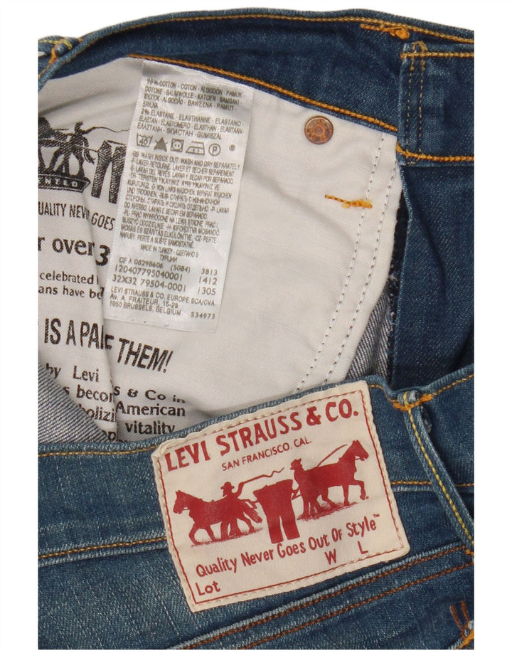 Męskie proste dżinsy Levi's W32 L32 Niebieskie bawełniane