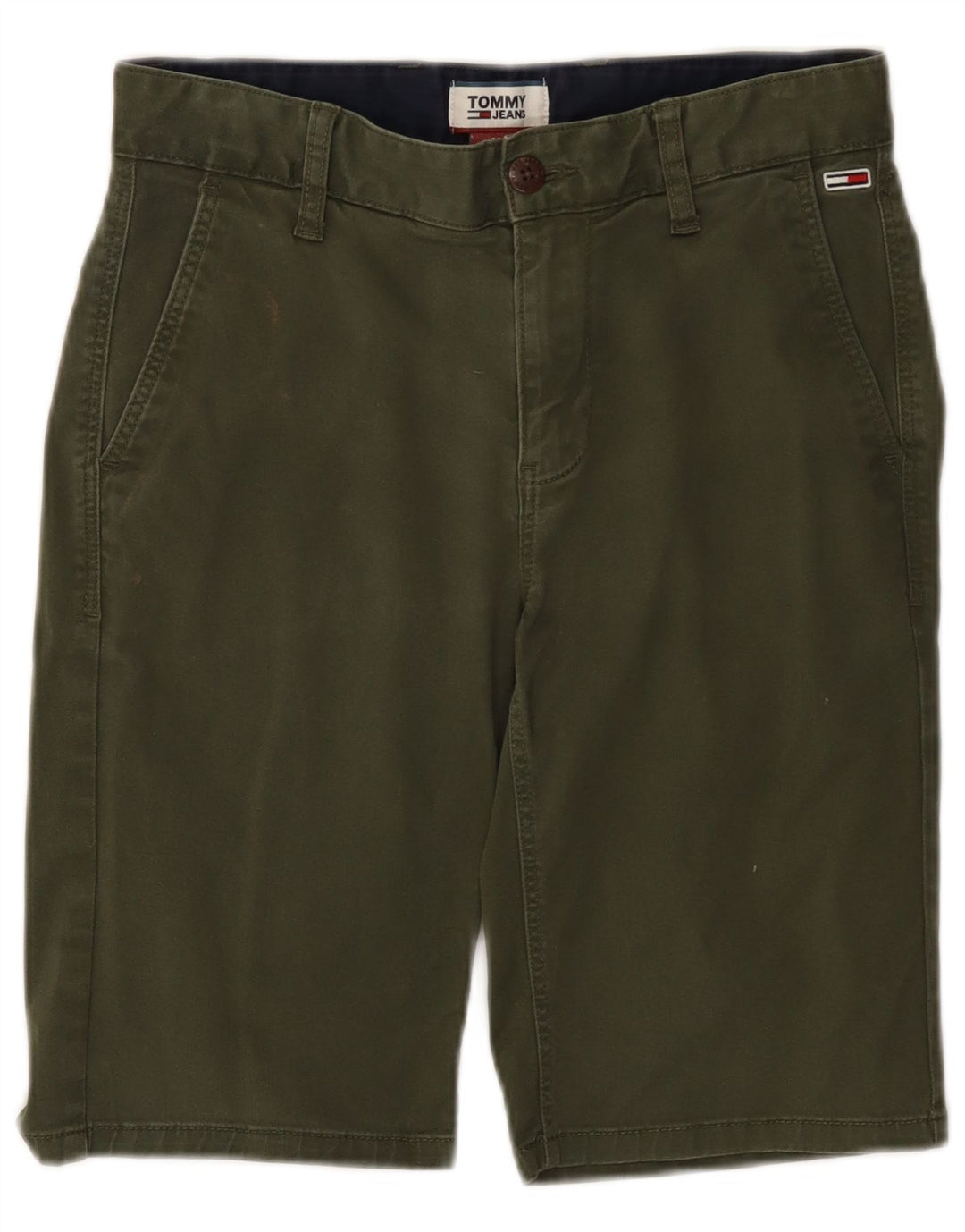 Damskie spodenki chino TOMMY HILFIGER W28, średnia bawełna khaki