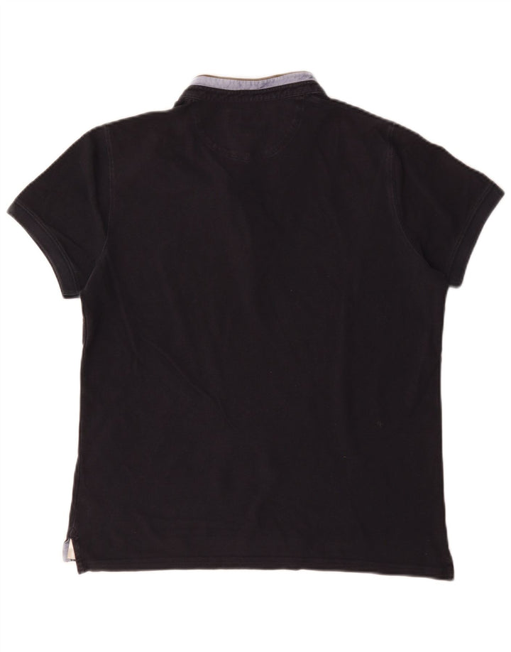 Męska koszulka polo Massimo Dutti, bawełniana, w kolorze średniego granatu