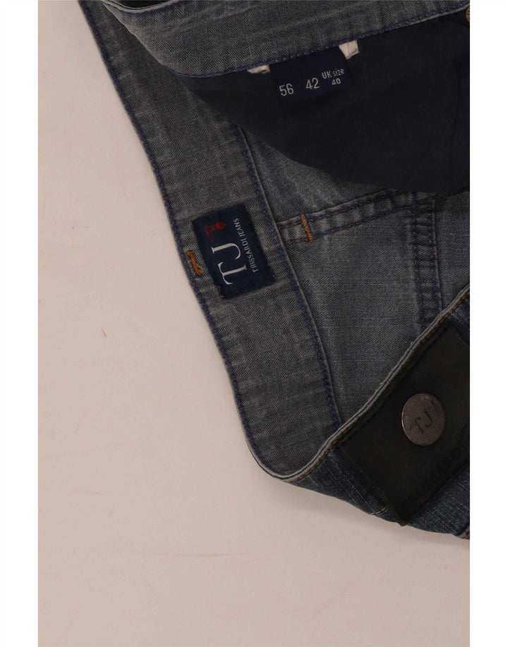 Męskie proste dżinsy Trussardi W40 L29 niebieskie