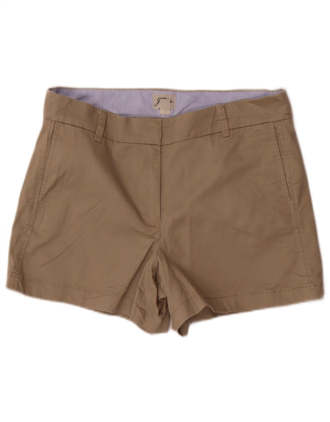 Damskie spodenki chino J. CREW US 8 duże W32 beżowa bawełna