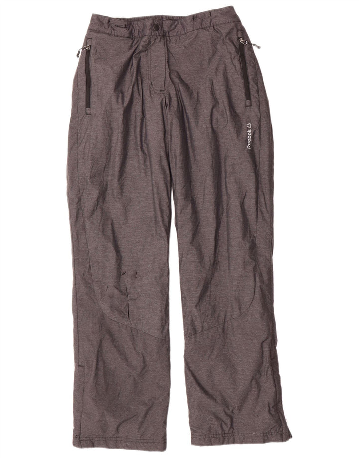 Damskie spodnie wiatrówkowe REEBOK UK 12/14 Średni szary nylon