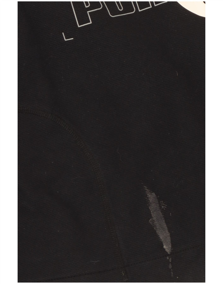 Damska bluza Puma Graphic Crop Jumper UK 14 Średnia czarna
