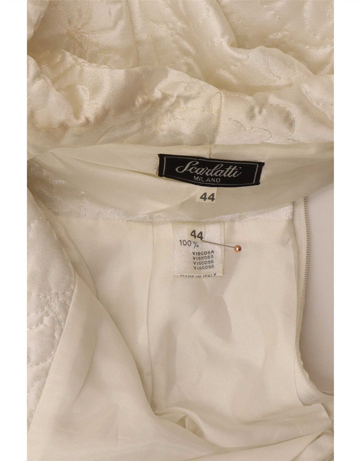 Dwuczęściowy zestaw spódnic damskich w stylu vintage IT 44 Medium W28 Biała wiskoza