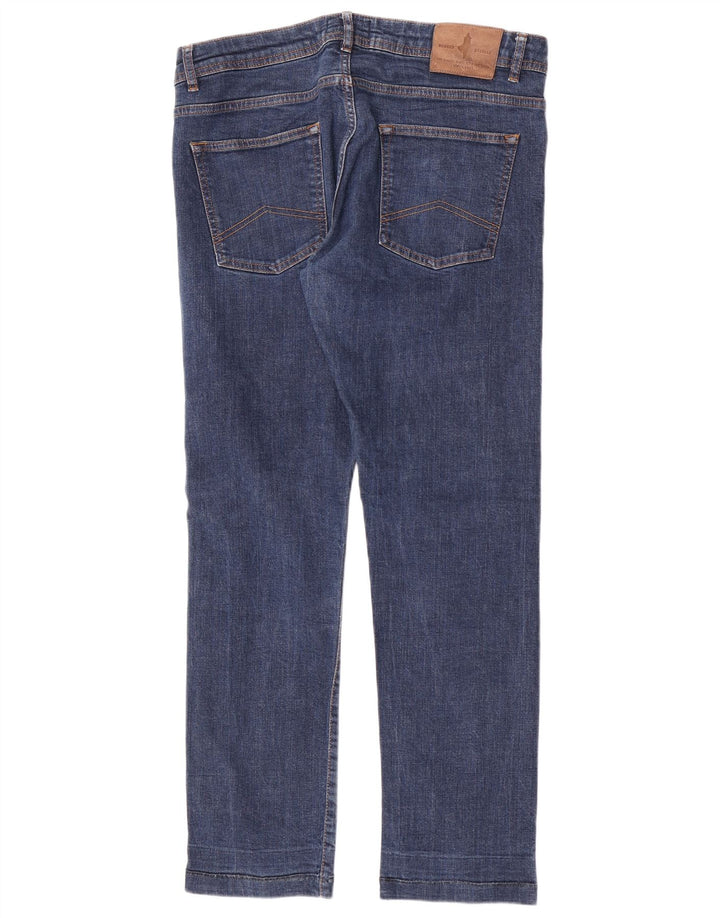 Damskie jeansy slim Marlboro Classics W34 L29 Niebieskie