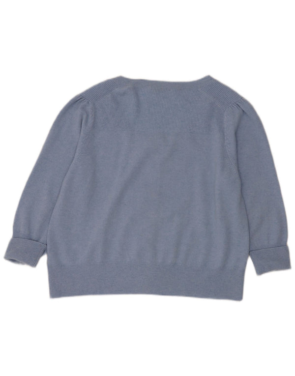 Marks & Spencer Damski sweter kardigan UK 22 3XL Niebieski kaszmir