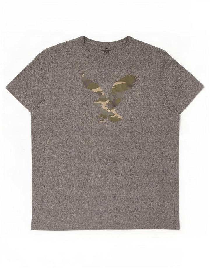 Męska koszulka z grafiką American Eagle, 2XL, szara bawełna