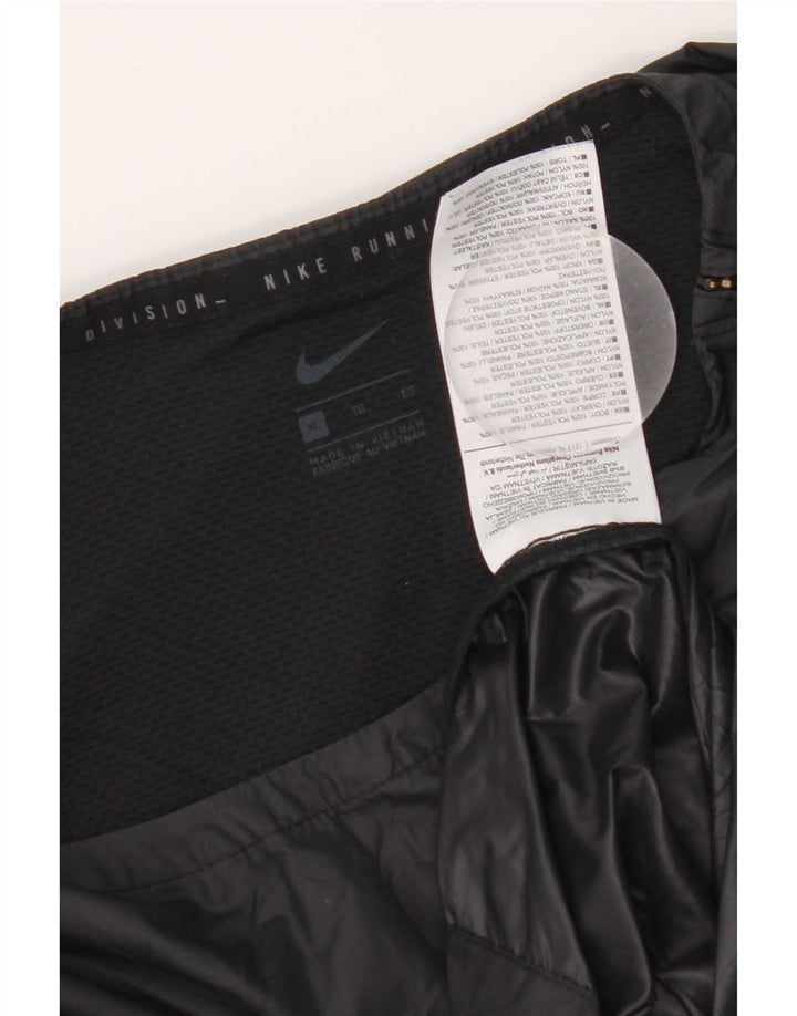Damska bluza dresowa do biegania Nike, UK 18 XL, czarny poliester