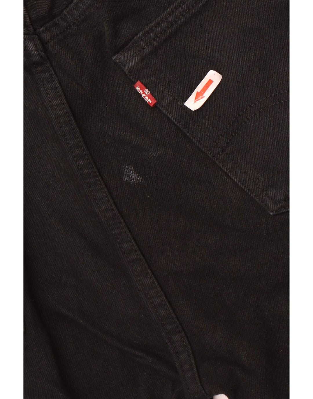 Męskie dżinsy Levi's 501 Straight W32 L34 Czarna bawełna