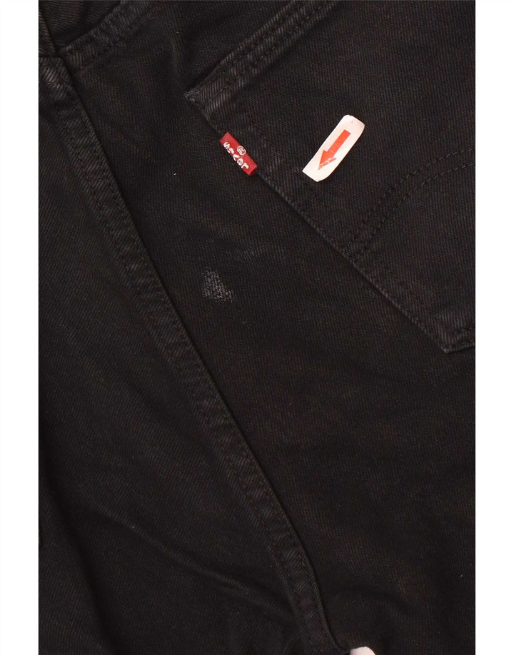 Męskie dżinsy Levi's 501 Straight W32 L34 Czarna bawełna