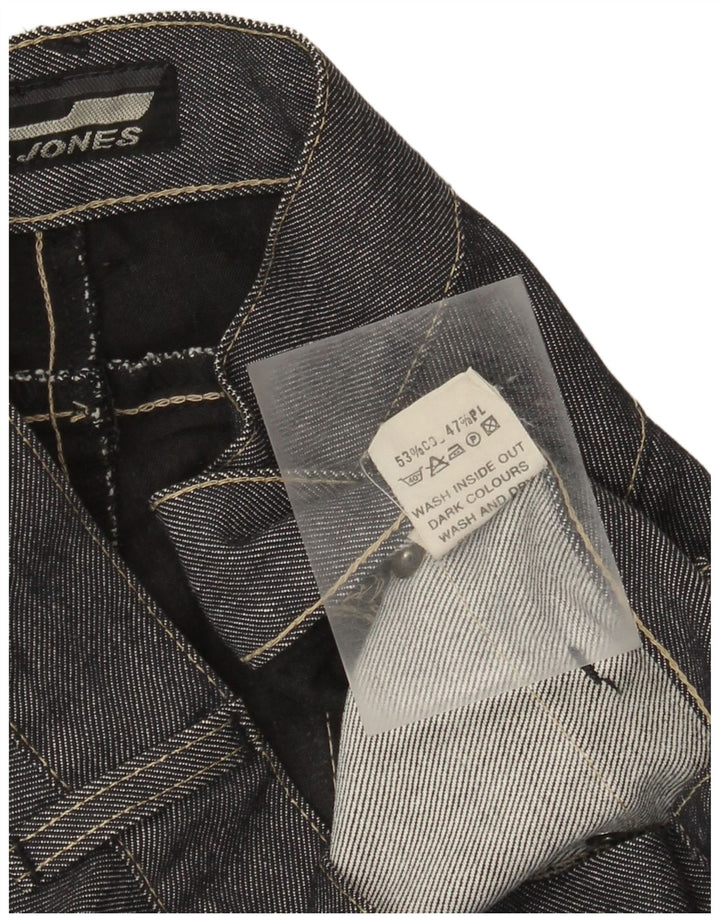 Męskie proste dżinsy Jack & Jones W34 L32 Niebieskie bawełniane
