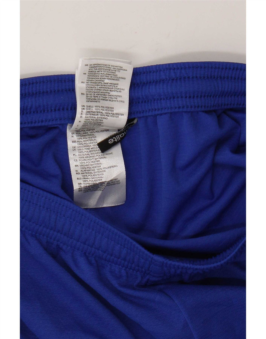Spodenki sportowe Adidas damskie Climalite UK 10, małe, niebieskie, poliestrowe