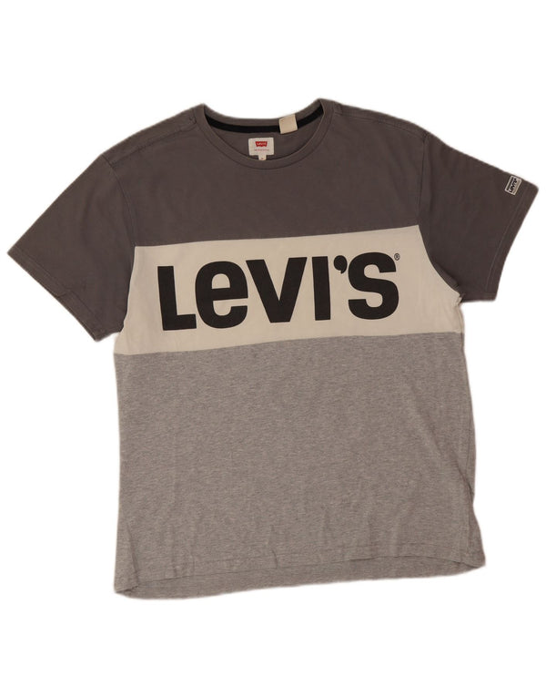 Męski T-shirt z grafiką Levi's Top, średni, wielokolorowy blok kolorów