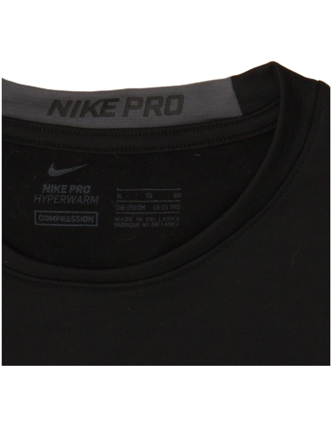 Chłopięca koszulka z grafiką Nike z długim rękawem, 13-14 lat, XL, czarna