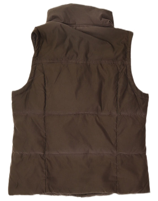 Damska wyściełana kamizelka Abercrombie & Fitch UK 14, duża, khaki, poliester