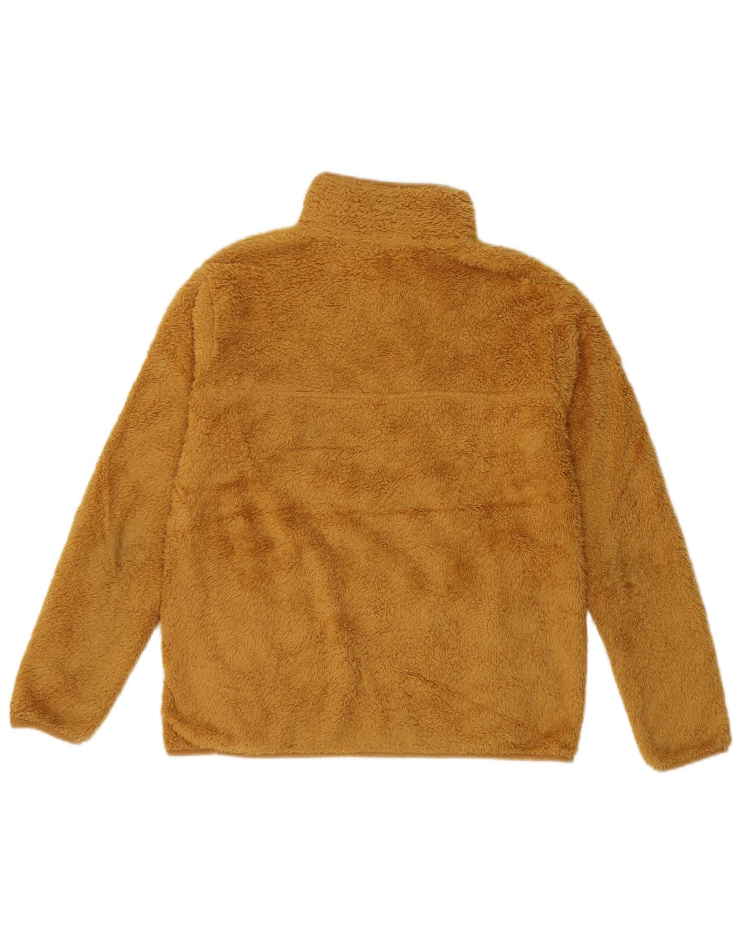 Damski sweter polarowy Eddie Bauer z zamkiem błyskawicznym UK 10, mały, żółty poliester