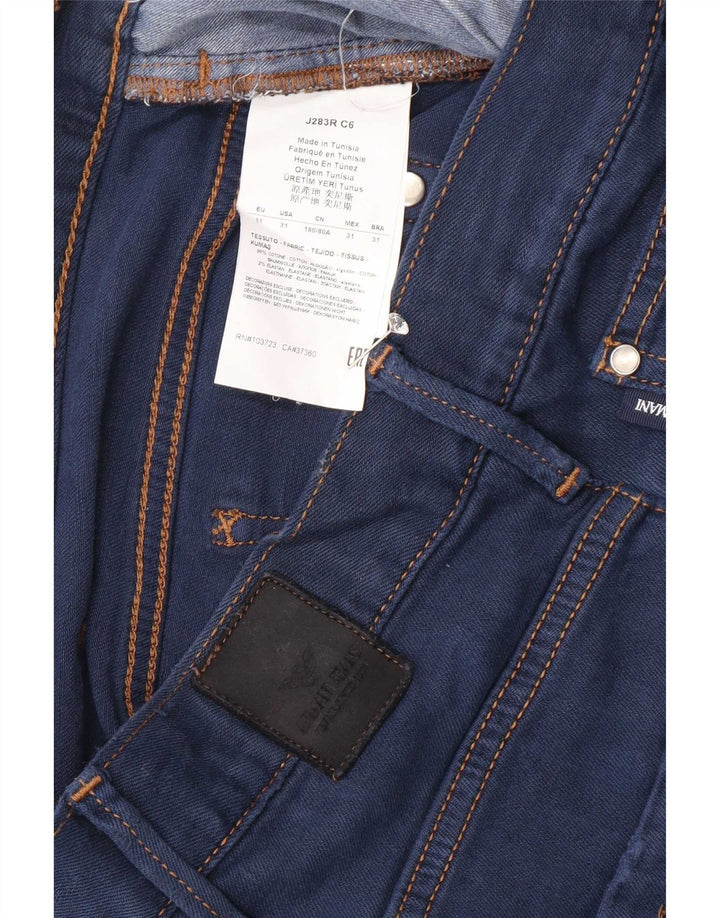 Męskie jeansy Armani Slim W31 L30 Niebieskie bawełniane