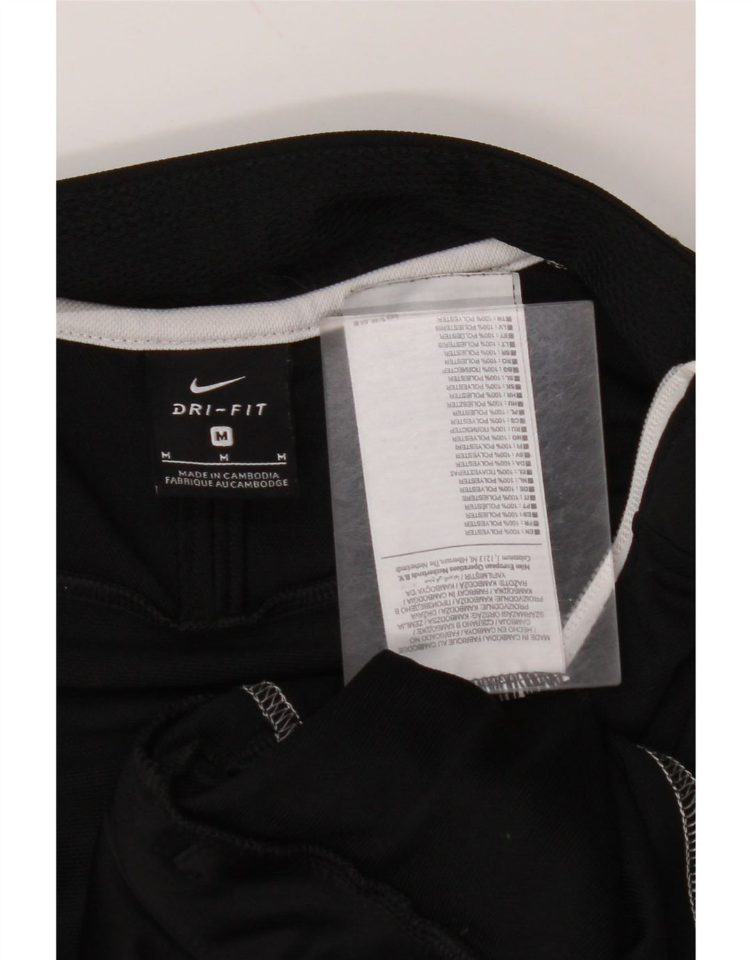 Męska bluza dresowa NIKE, poliester w kolorze średniej czerni, z blokami kolorów