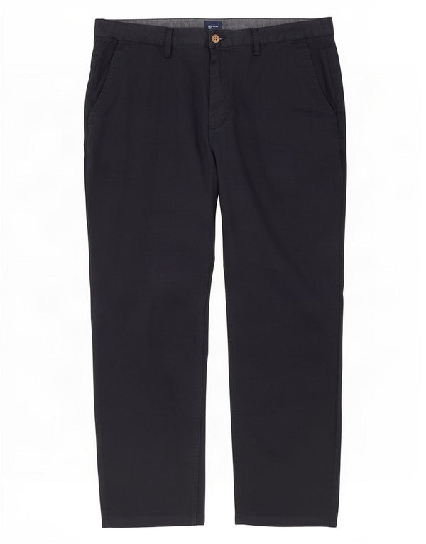 Gant Mens Hallden Slim Chino Trousers W42 L28 Navy Blue Cotton