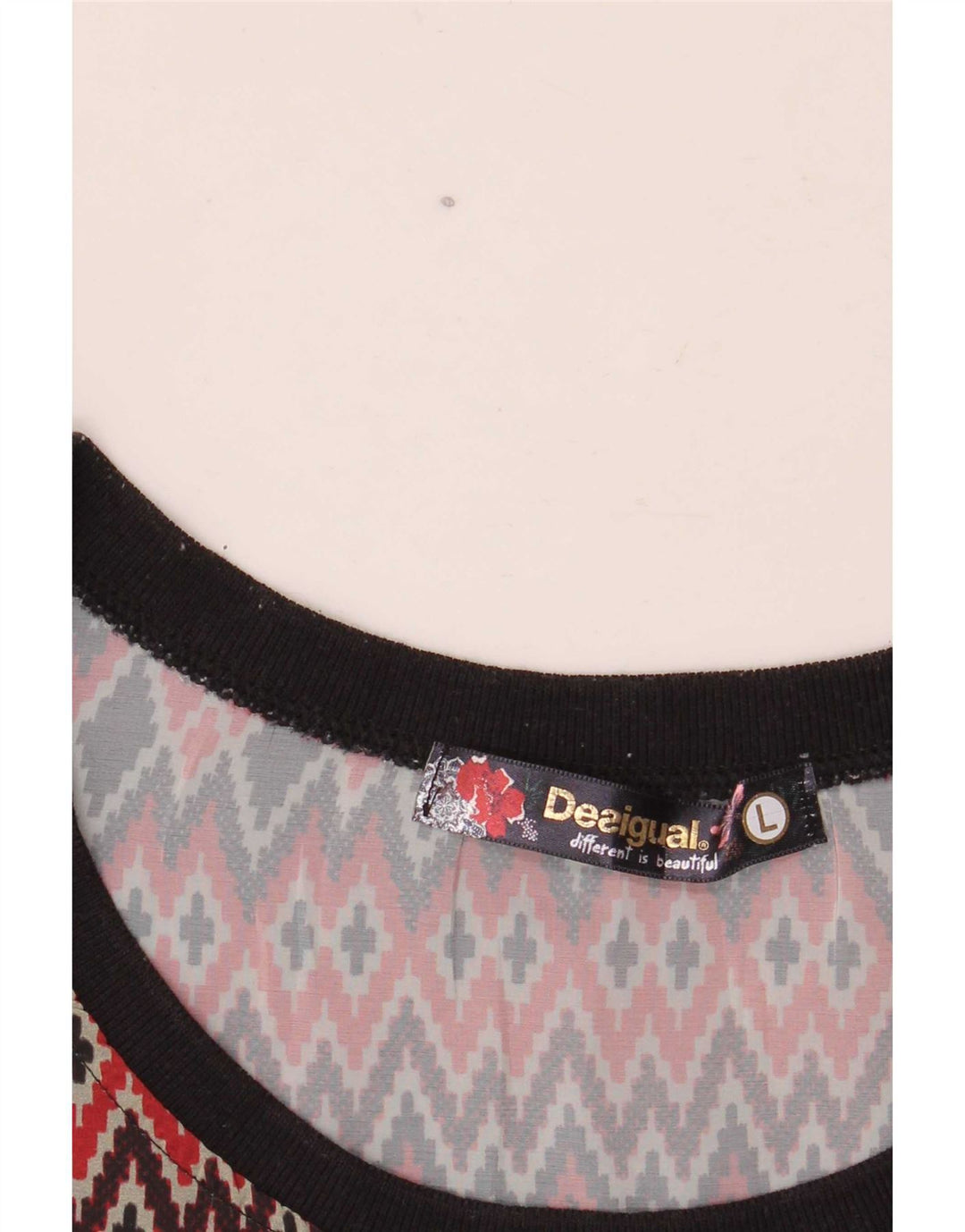 Top damski Desigual z kamizelką UK 14, duży, wielokolorowy, geometryczny