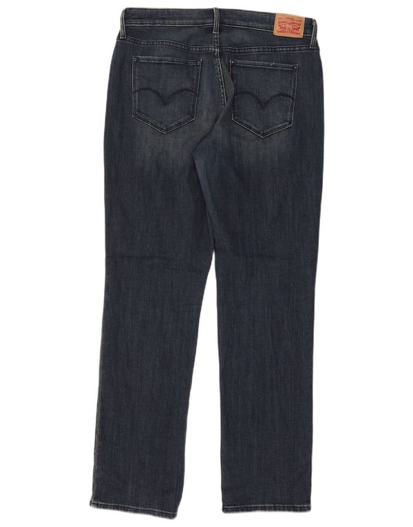Damskie dżinsy Levi's 314 Shaping Straight US 16 2XL W33 L31 Niebieskie bawełniane
