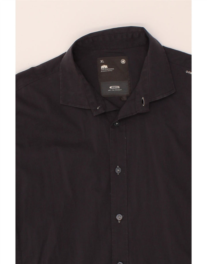 G-STAR Mens Short Sleeve Shirt XL Grey Cotton Vintage G-Star and Second-Hand G-Star from Messina Hembry 