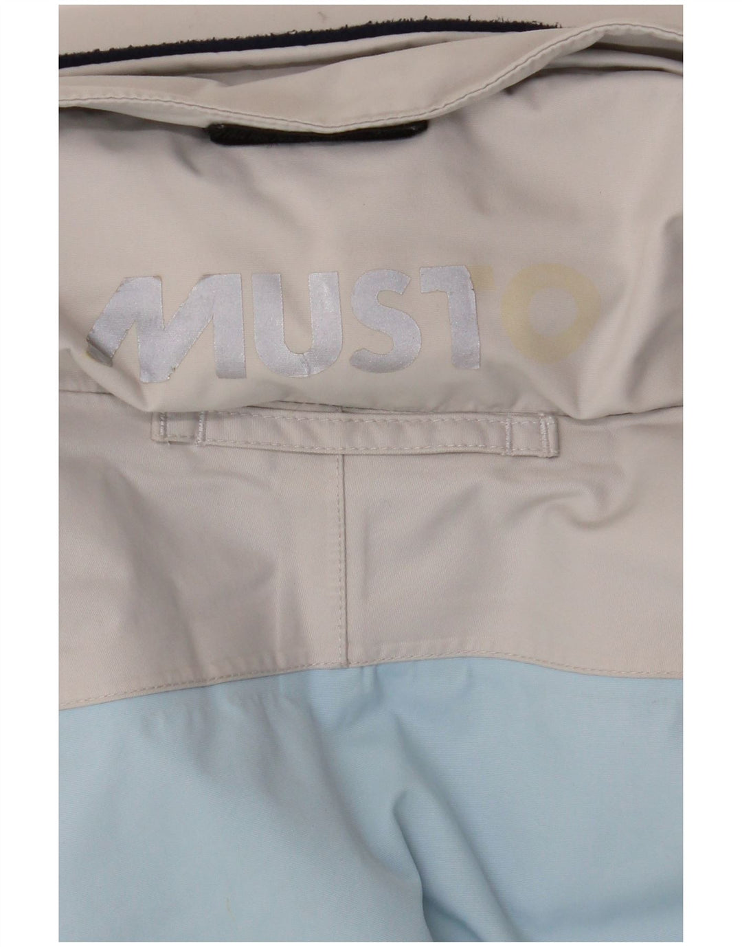 Damska kurtka przeciwdeszczowa z kapturem, oversize Musto UK 10 Small Blue Colourblock