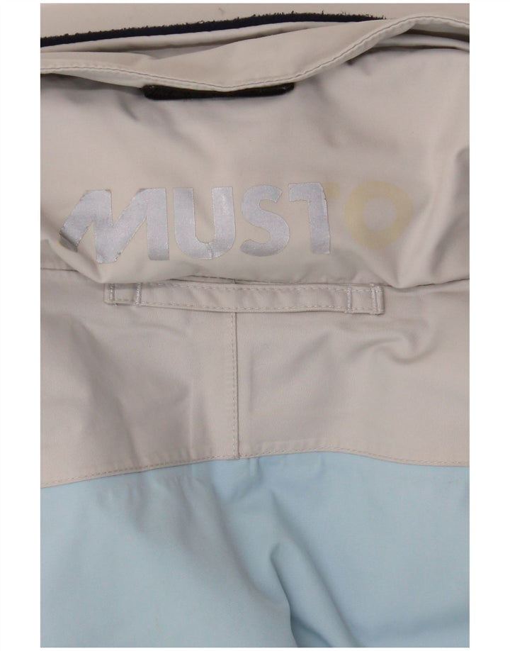 Damska kurtka przeciwdeszczowa z kapturem, oversize Musto UK 10 Small Blue Colourblock