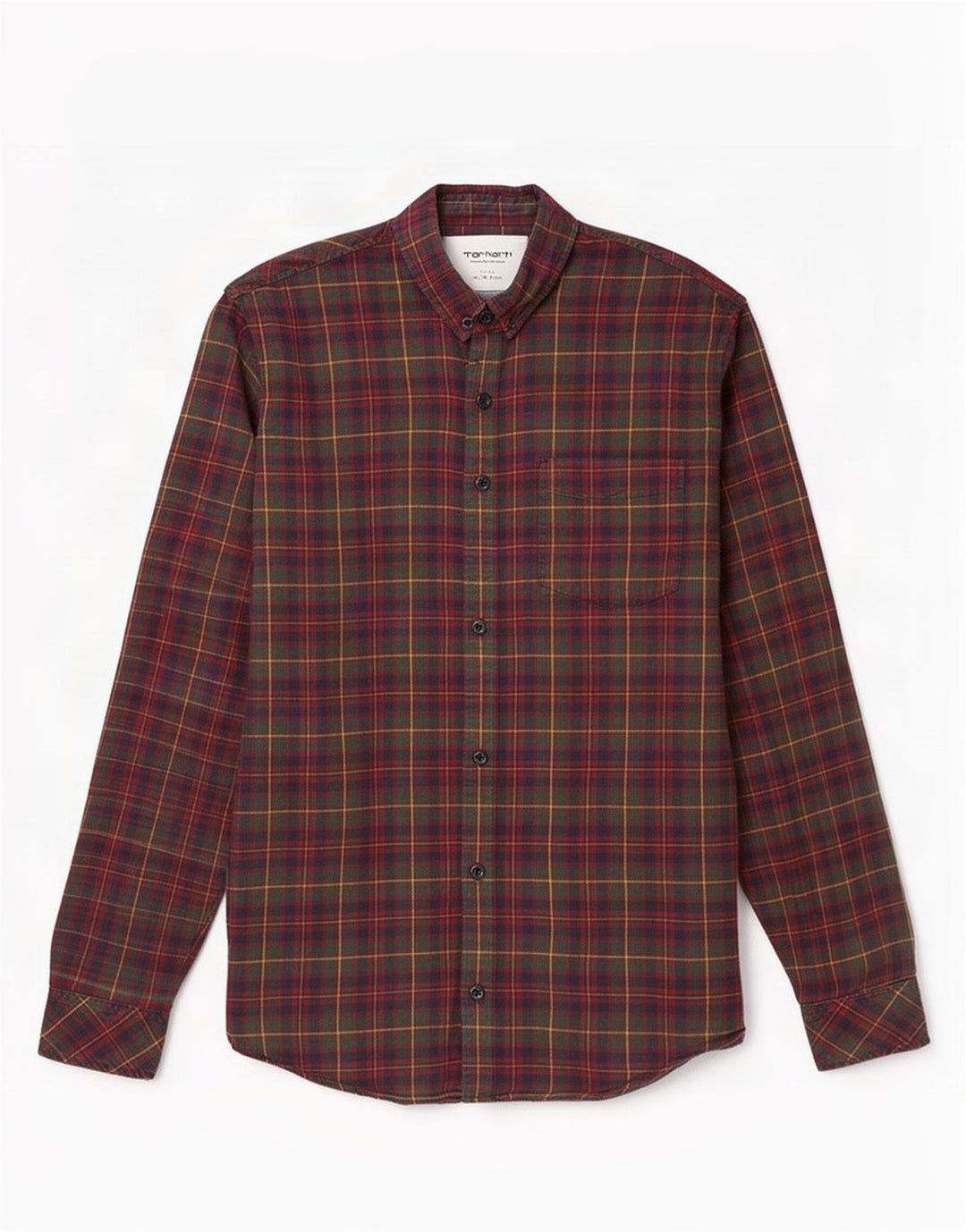 Męska koszula flanelowa Carhartt XL, bawełniana w zieloną kratkę