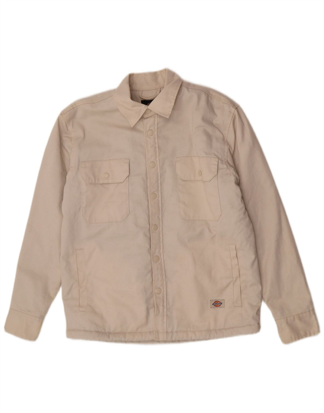 Męska kurtka jeansowa Dickies Sherpa UK 36, mała, beżowa, poliester