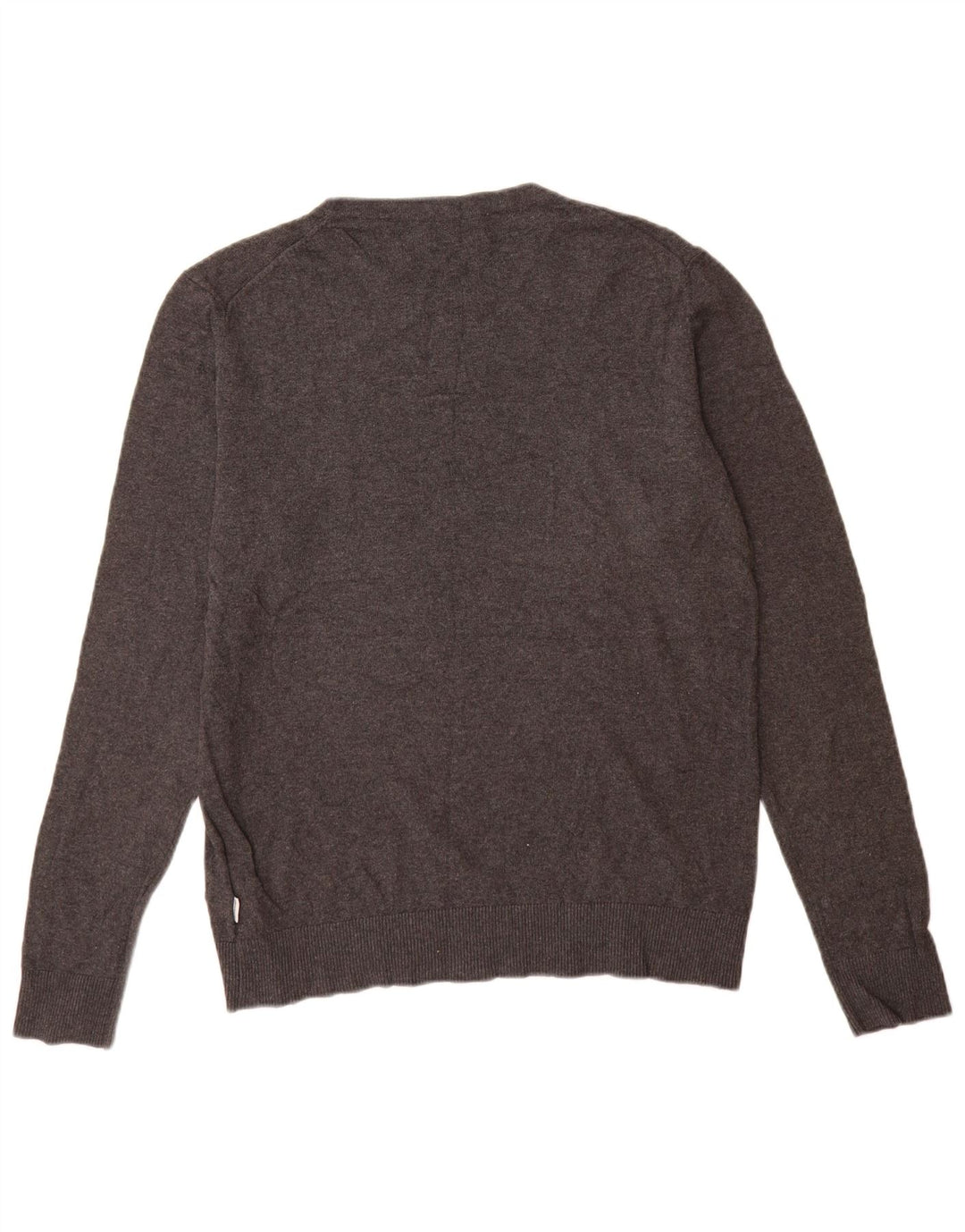 Męski sweter Jack & Jones z okrągłym dekoltem, średnioszary, bawełniany