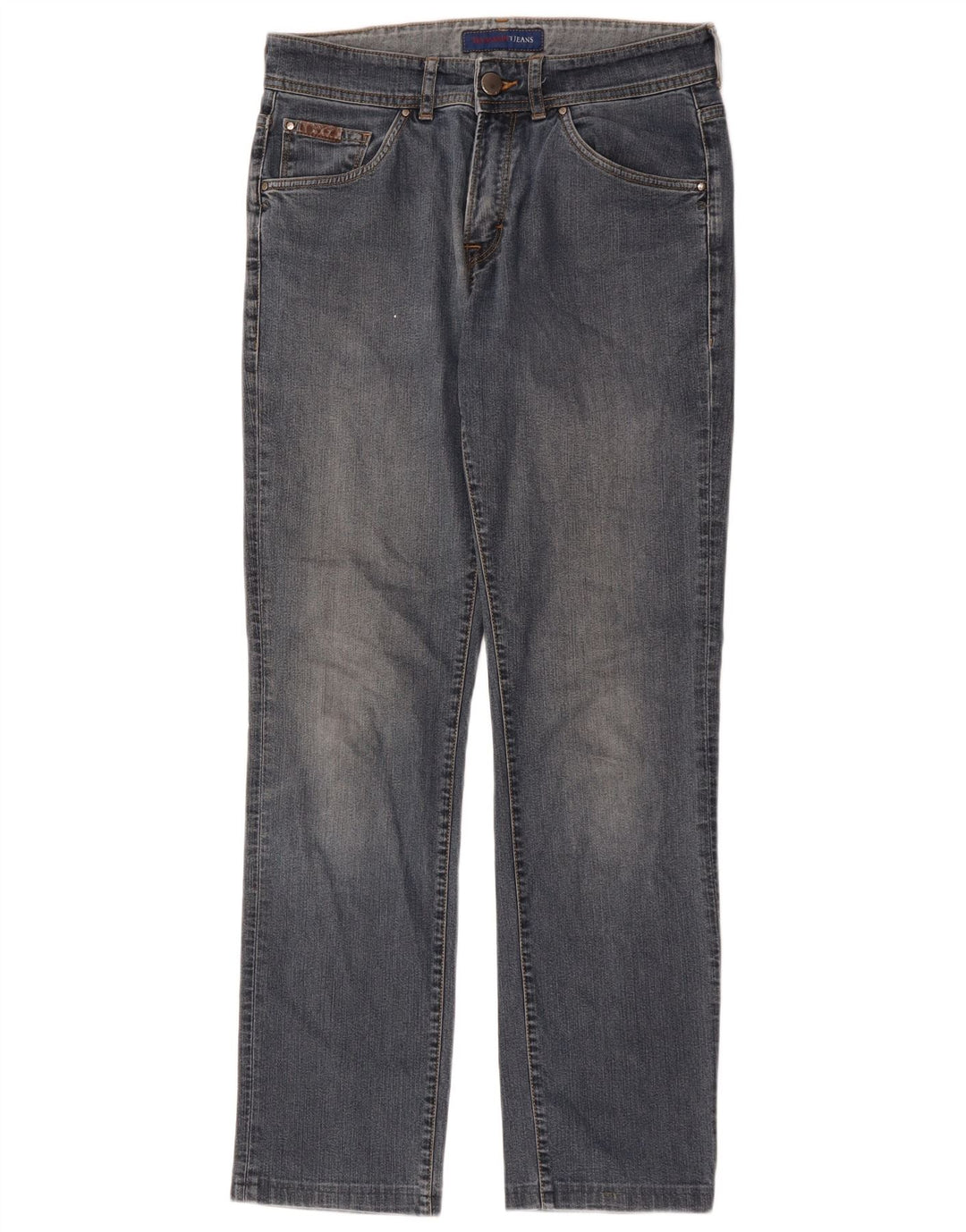 Damskie proste dżinsy Trussardi W30 L31 niebieskie